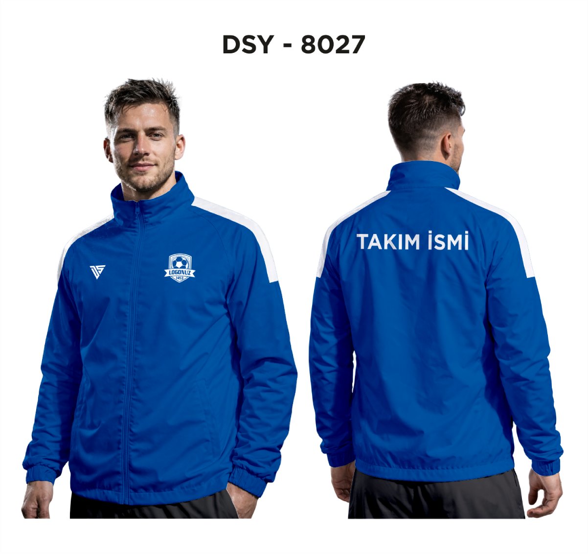 DSY 8027 Mavi-Beyaz Yağmurluk