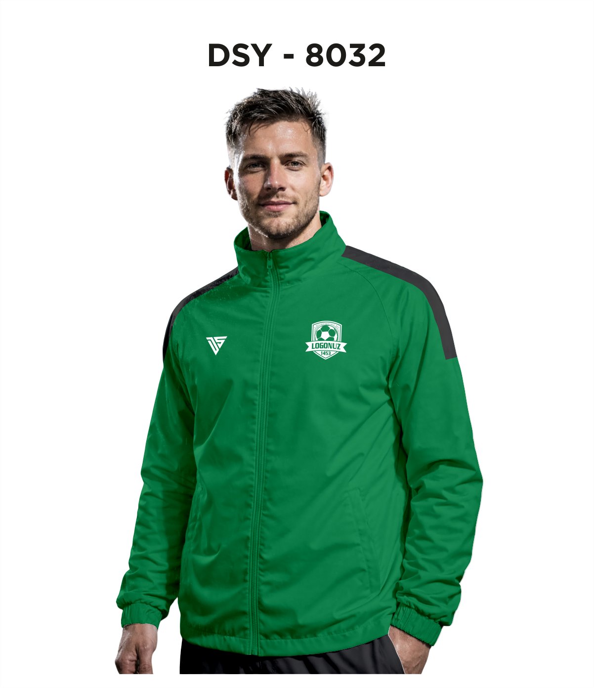 DSY 8032 Yeşil-Siyah Yağmurluk