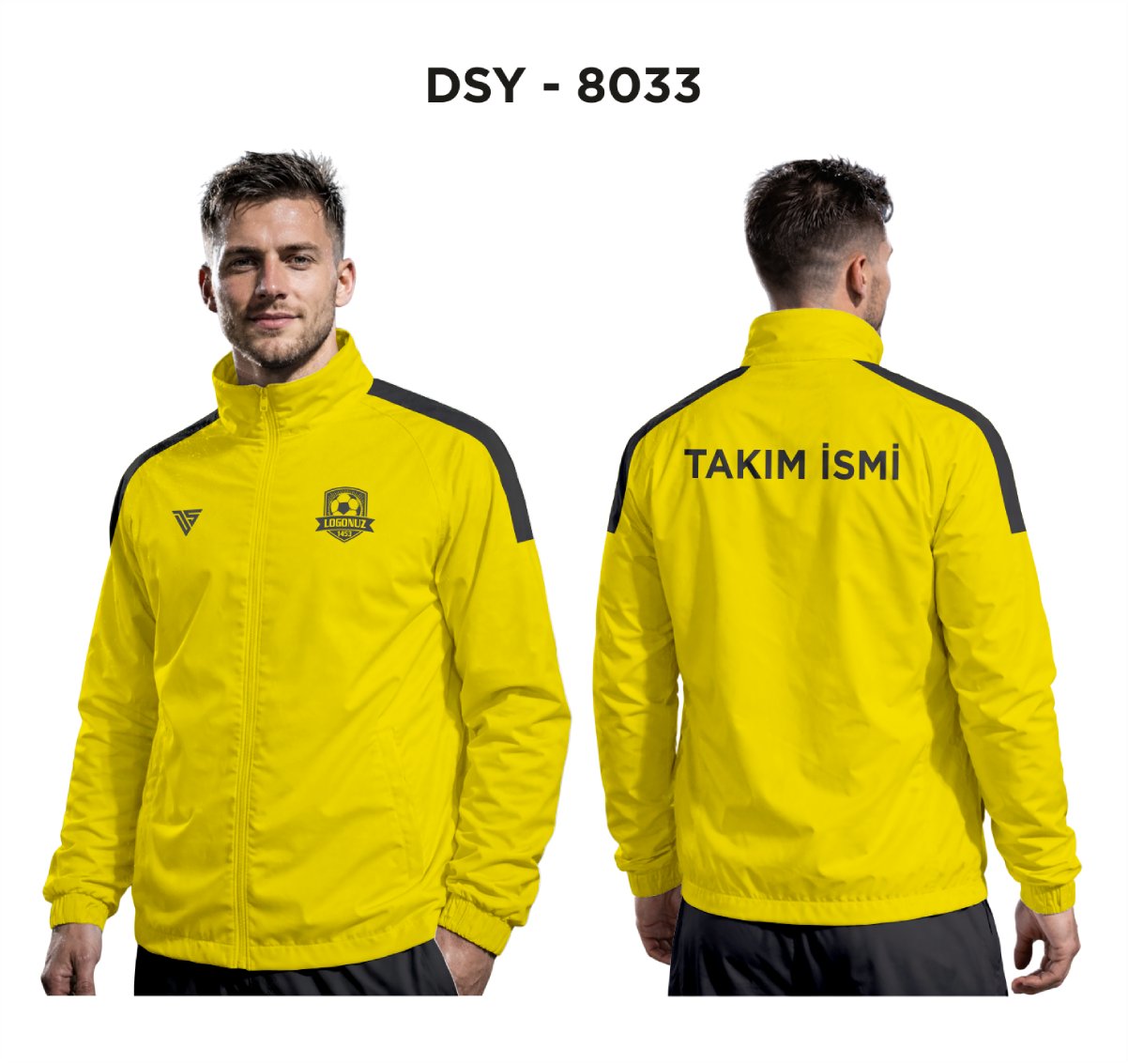 DSY 8033 Sarı-Siyah Yağmurluk