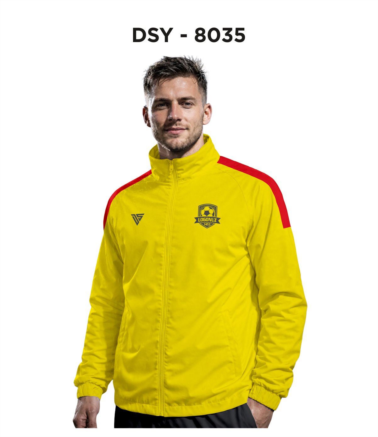 DSY 8035 Sarı-Kırmızı Yağmurluk