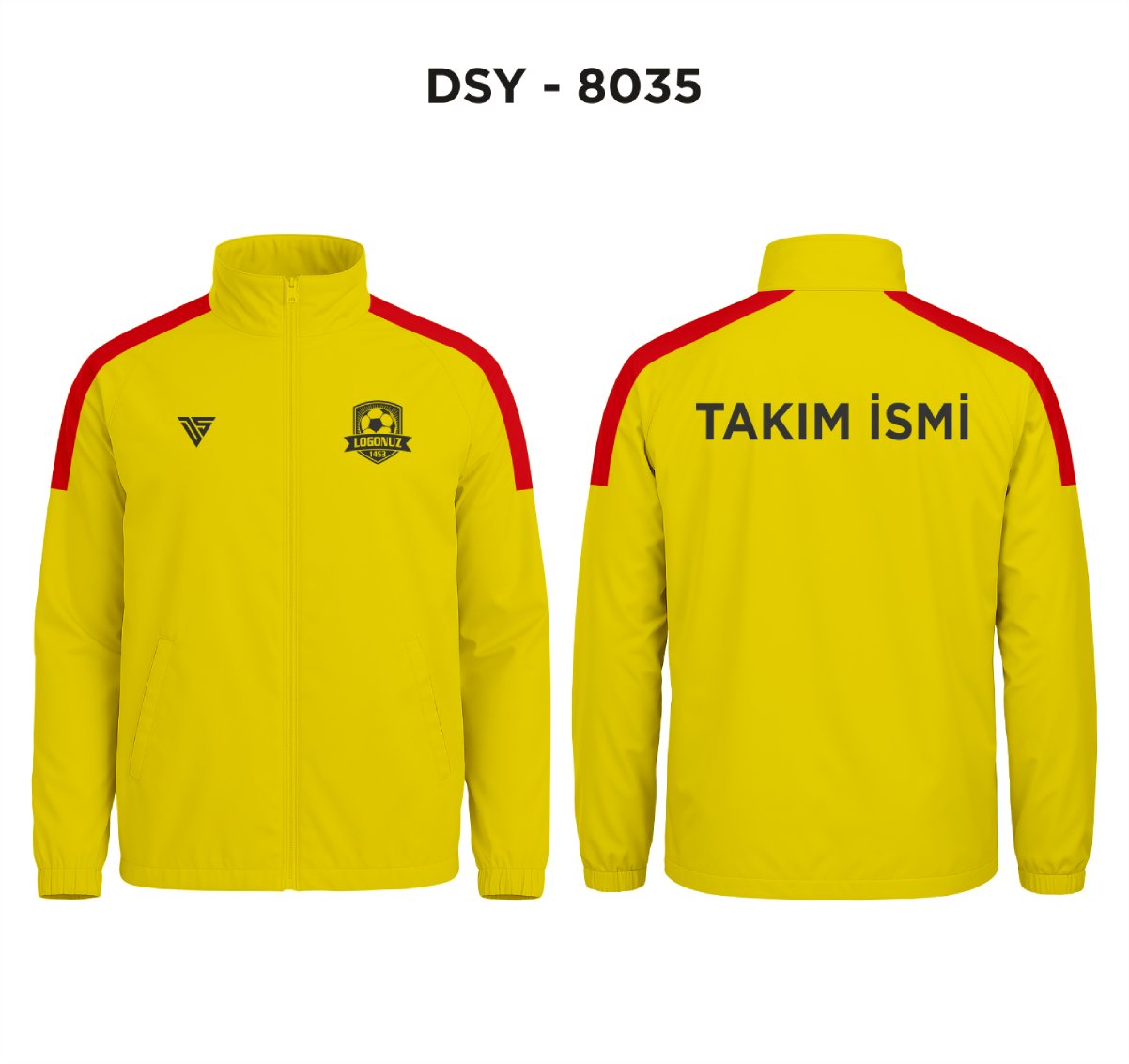 DSY 8035 Sarı-Kırmızı Yağmurluk