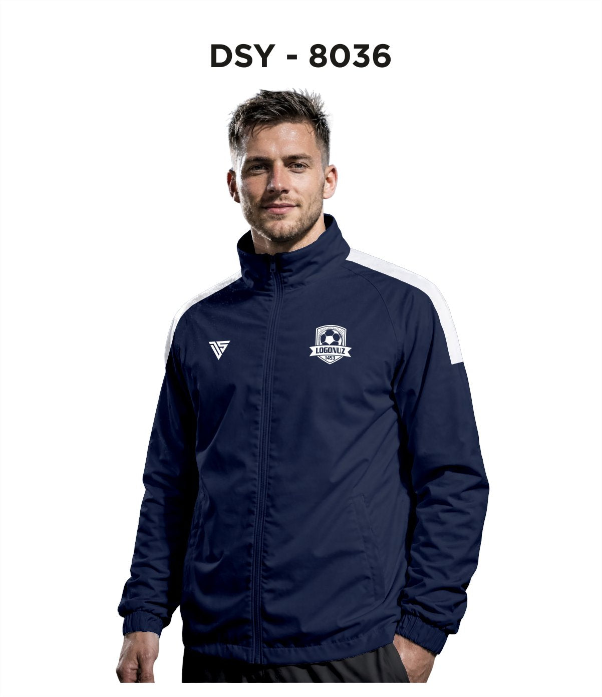 DSY 8036 Lacivert-Beyaz Yağmurluk