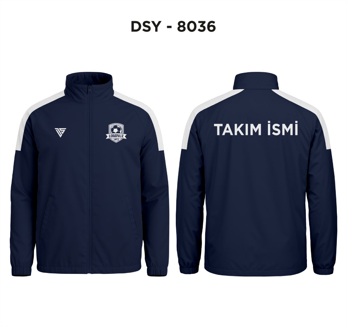DSY 8036 Lacivert-Beyaz Yağmurluk